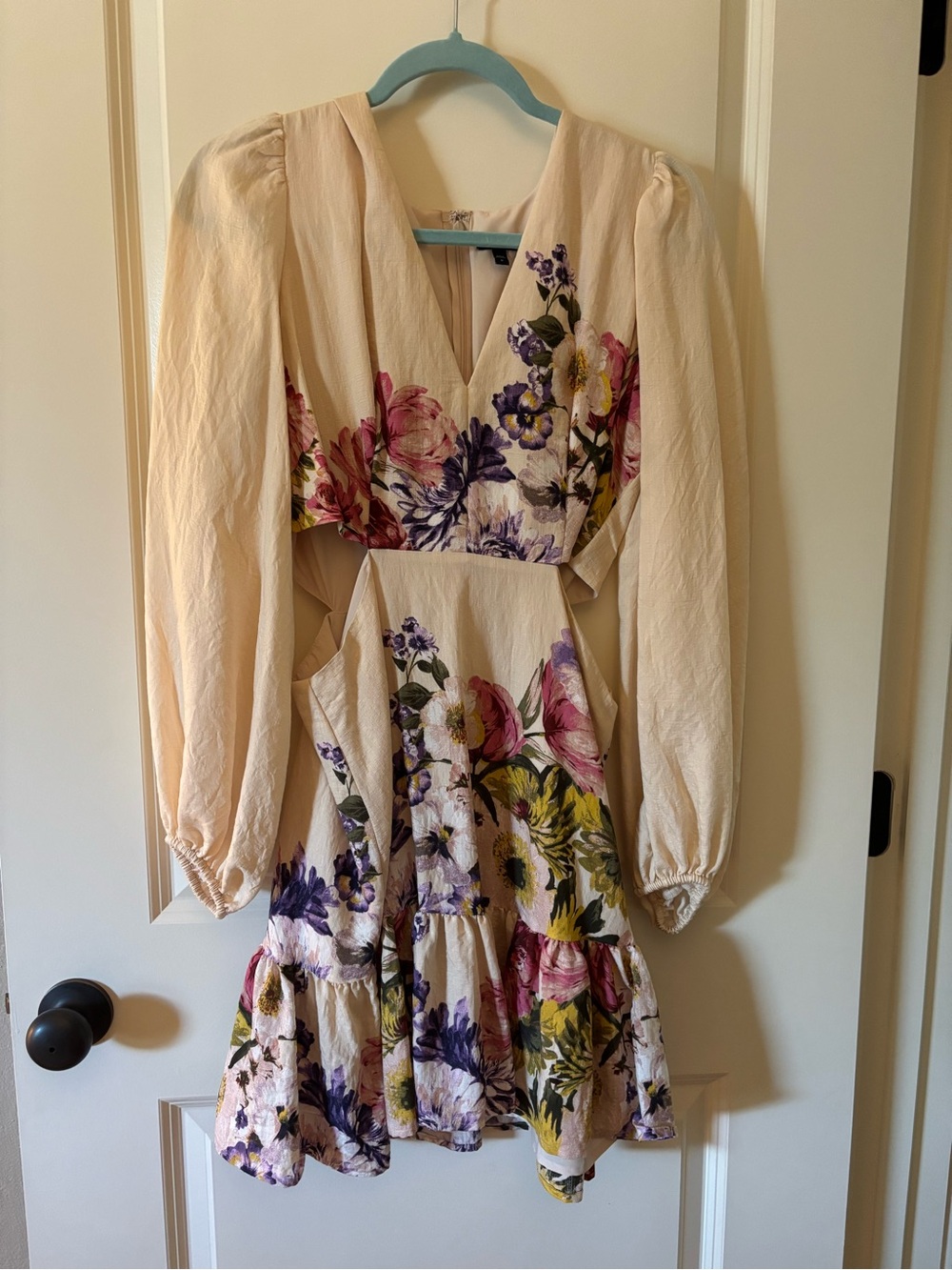 Express Women’s Floral Long-Sleeved Dress